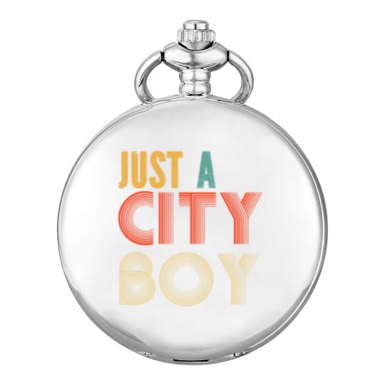 Discover retro just a city boy journey t Pocket Watches