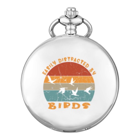 Discover .Easily Distracted By Birds, Birds Art, Birds Lover, Birds Gift, Birds Flying, Bird Mama, Pocket Watches