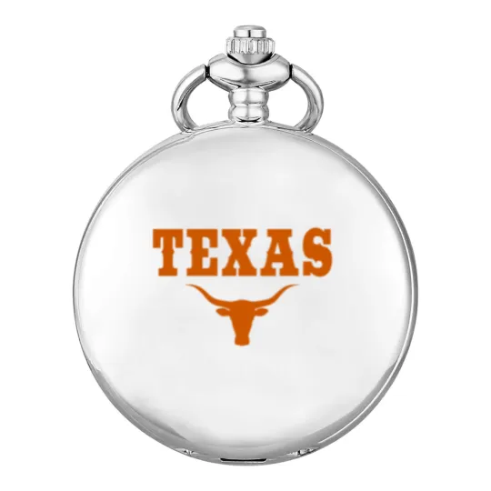 Discover texas tx american longhorn united states font Pocket Watches