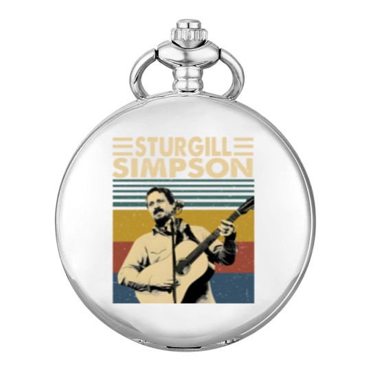 Discover Sturgill Simpson Retro Vintage Unisex Pocket Watches, Sturgill Simpson Music Pocket Watches