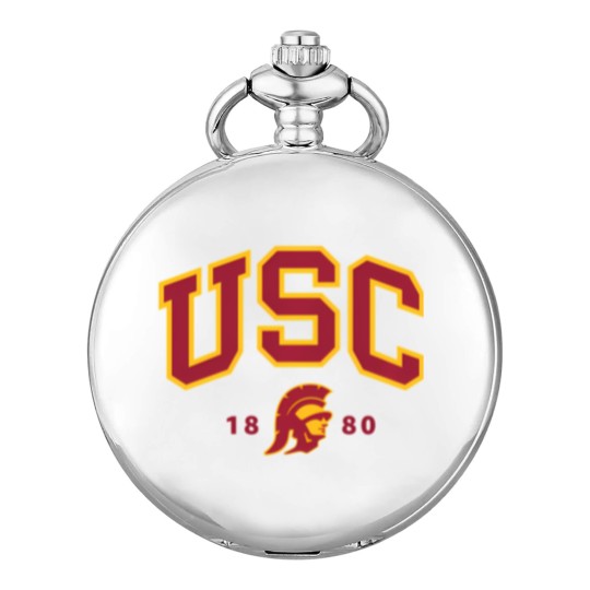 Discover usc curved block logo with cardinal gold trojan 1880 sweat Pocket Watches