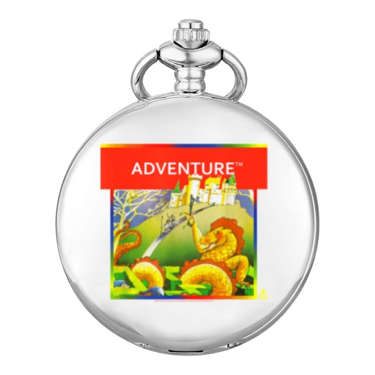 Discover Atari Adventure Box Art Pocket Watches