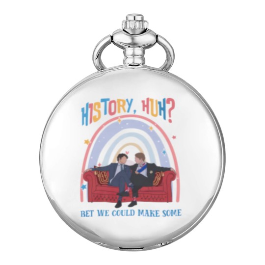 Discover History, Huh? Pocket Watches, Red White and Royal Blue