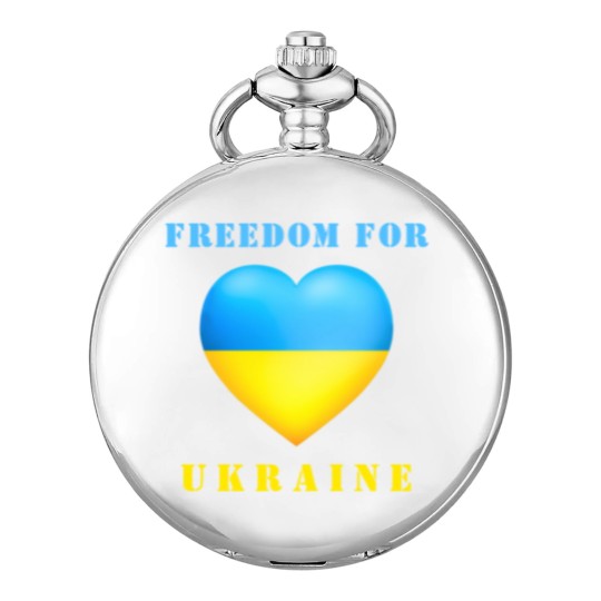 Discover Freedom For Ukraine Support  - Ukraine Flag Pocket Watches