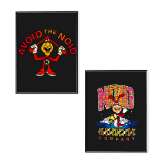 Discover Vintage Avoid the Noid Domino's Pizza Poster Set Size Medium 90s