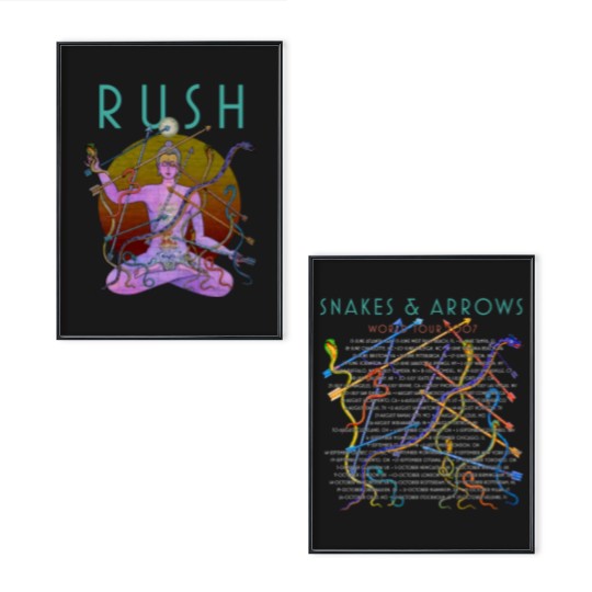 Discover Rush Poster Set, Rush Snakes & Arrows Tour 2007 Tour Poster Set