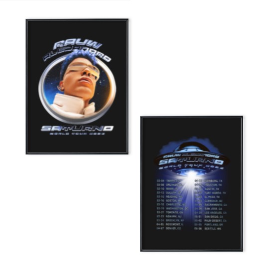 Discover Rauw Alejandro Poster Set Saturno World Tour 2023 Rauw Alejandro Tour 2023 Poster Set