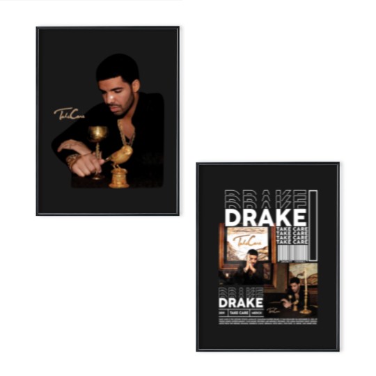 Discover Vintage Drake Rap Poster Set, Drake Take Care Poster Set, Drake Poster Set, Drake Rapper