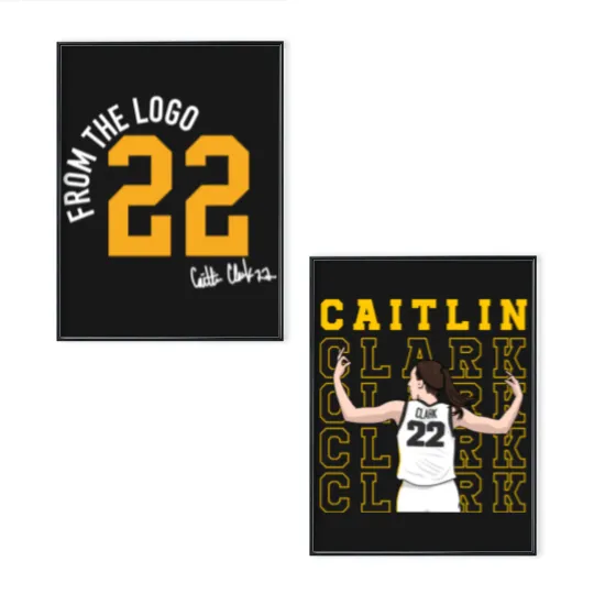 Discover 22 Caitlin Basketball Poster Set, American Basketball Poster Set
