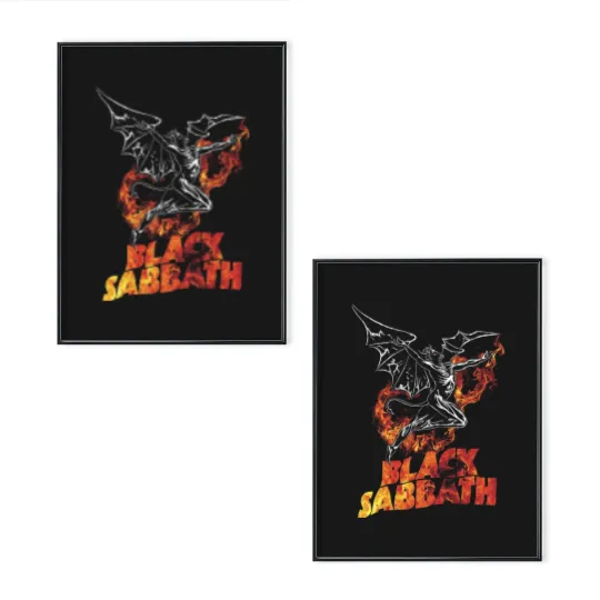 Discover Black Sabbath Band Poster Set, Ozzy Osbourne, Black Sabbath Heavy Metal Poster Set