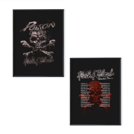 Discover Poison Flesh & Blood World Tour Poster Set