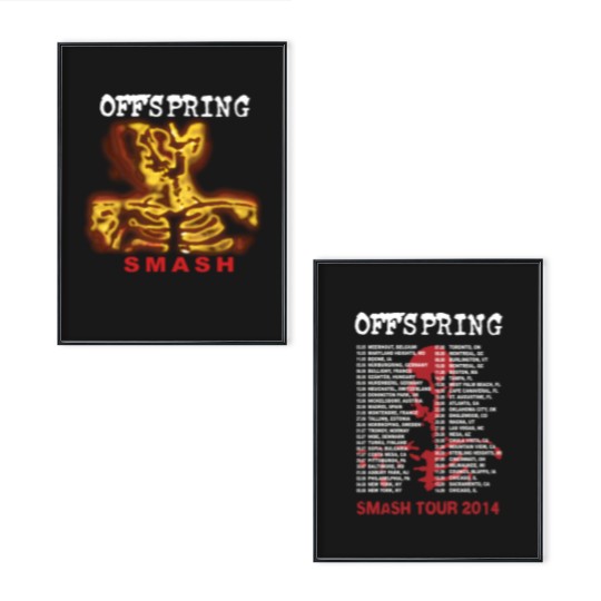 Discover The Offspring Smash Tour 2014 Short-Sleeve Poster Set