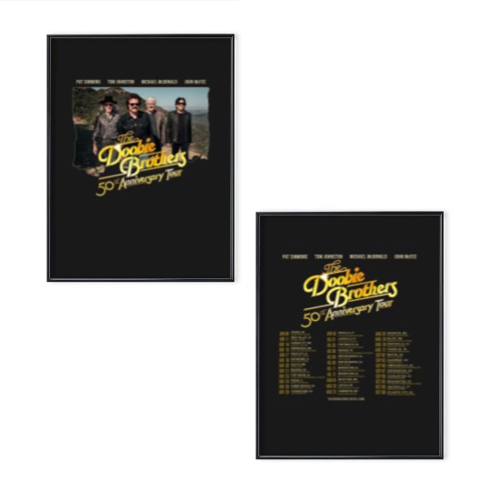 Discover The Doobie Brothers World Tour 50th Anniversary Poster Set