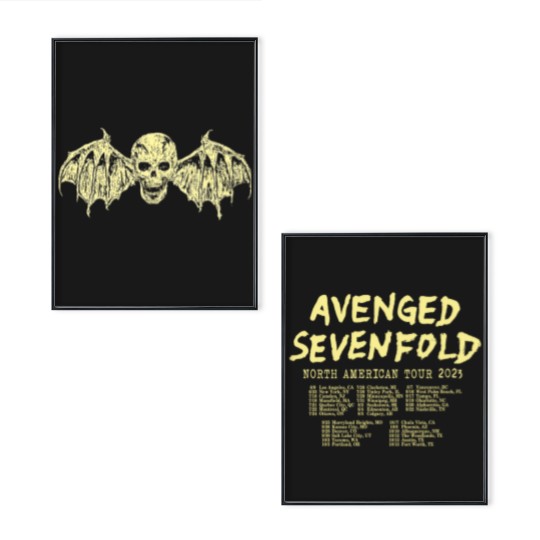 Discover Avenged Sevenfold Band Fan Poster Set, Avenged Sevenfold 2023 Tour Poster Set