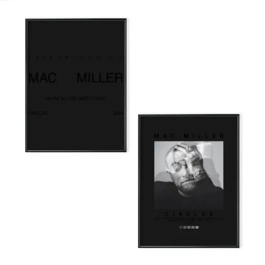 Discover Vintage macmiller Album Poster Set, Vintage Rap Poster Set, Mac Self Care Poster Set