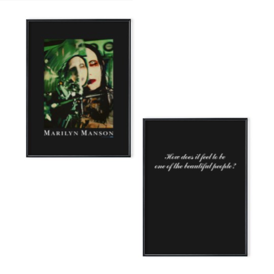 Discover MARILYN MANSON 1997 Poster Set How Does It Feel To Be One Of The Beautiful Gift