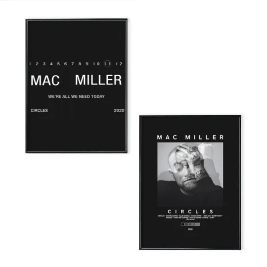 Discover Vintage macmiller Album Poster Set, Vintage Rap Poster Set, Mac Self Care Poster Set