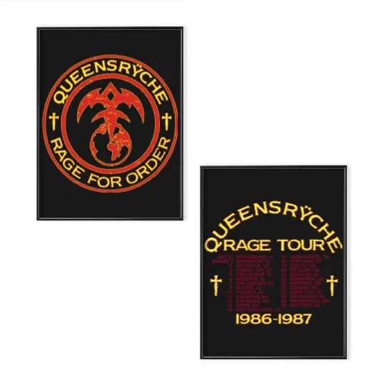 Discover QUEENSRYCHE -Rage for Order Poster Set Double Sided