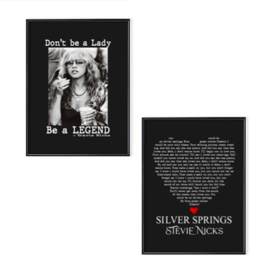 Discover Don't Be A Lady Be A Legend Poster Set, Vintage Stevie Nicks Poster Set