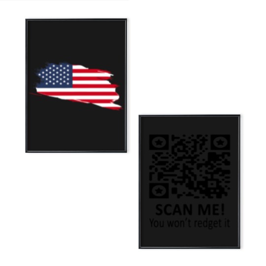 Discover Trump Qr Poster Set, Viral Trump Dance Ymca Qr Code