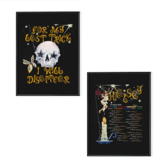 Discover 2025 Halsey For My Last Trick The Tour Poster Set, Halsey 2025 Concert