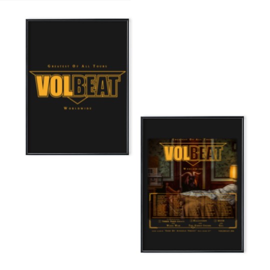 Discover Volbeat Greatest Of All Tours Worldwide 2025 Fan Gifts Two Sides Unisex Poster Set