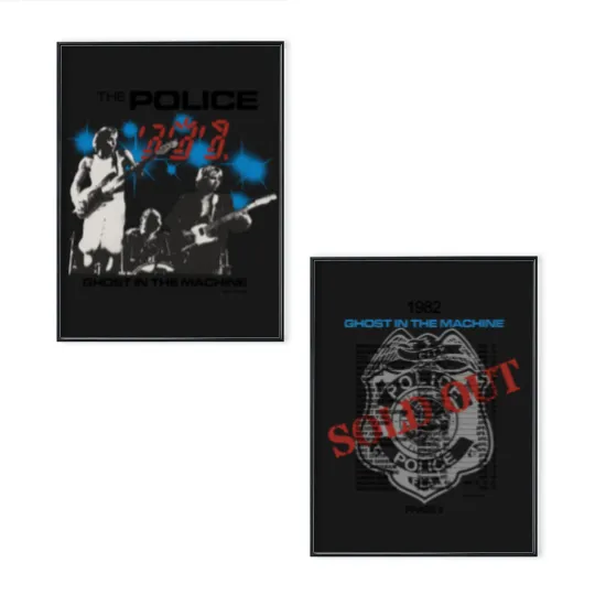 Discover The Police Ghost in the Machine Phrase II 1982 Concert Tour Poster Set, The Police