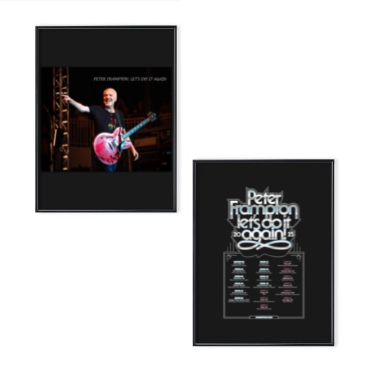 Discover 2025 Peter Frampton Lets Do It Again Merch, Peter Frampton Lets Do It Again Fan Poster Set