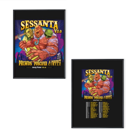 Discover A PERFECT CIRCLE And PRIMUS And PUSCIFER Sessanta V2.0 Tour 2025 Fan Gifts Poster Set