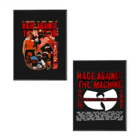 Discover VTG 1997 Tang Tour Rage Against Poster Set