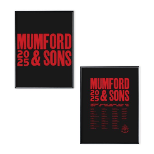 Discover Mumford And Sons Band Tour 2025 Dates List Start Poster Set