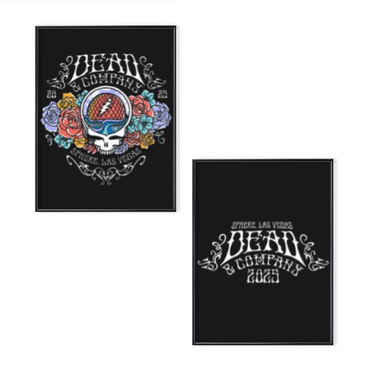 Discover Dead And Company Sphere Las Vegas 2025 Tour Poster Set