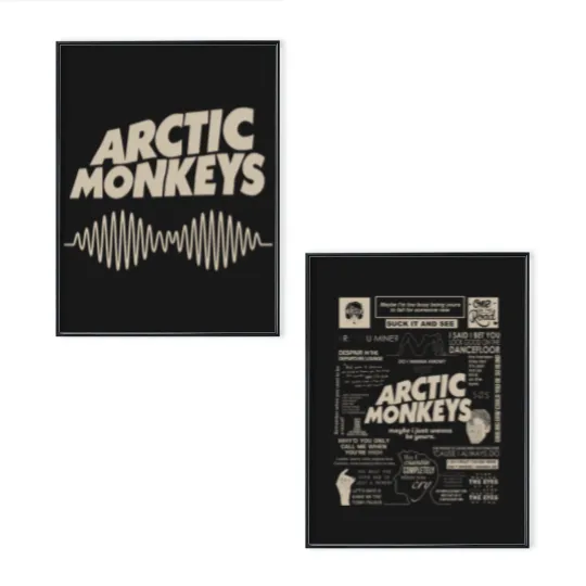 Discover Arctic Monkeys Music Album Graphic Poster Set