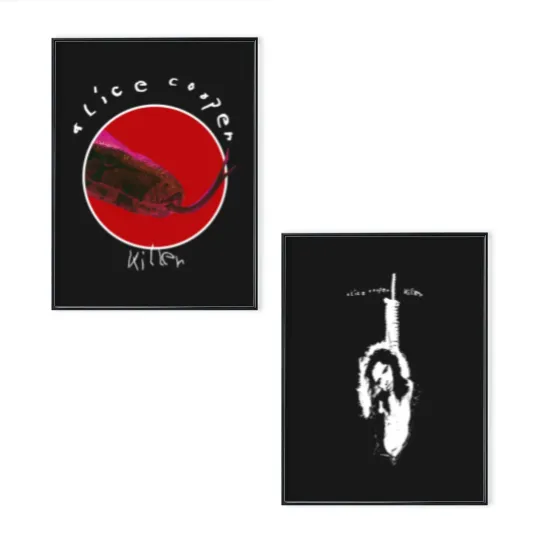 Discover DTG printed Poster Set- ALICE COOPER- Killer