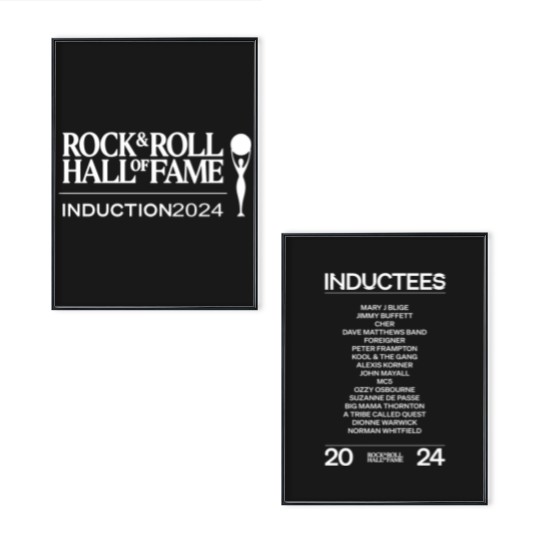 Discover Rock And Roll Hall Of Fame Introduction 2024 Line Up Unisex Poster Set