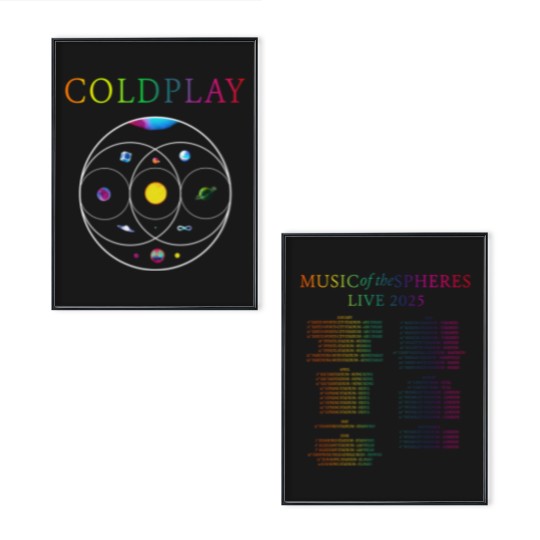 Discover MUSIC OF THE SPHERES WORLD TOUR 2025 Poster Set– Coldplay Poster Set