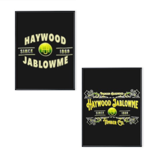 Discover Haywood Jablowme Timber Co Poster Set, Funny Hardwood Poster Set