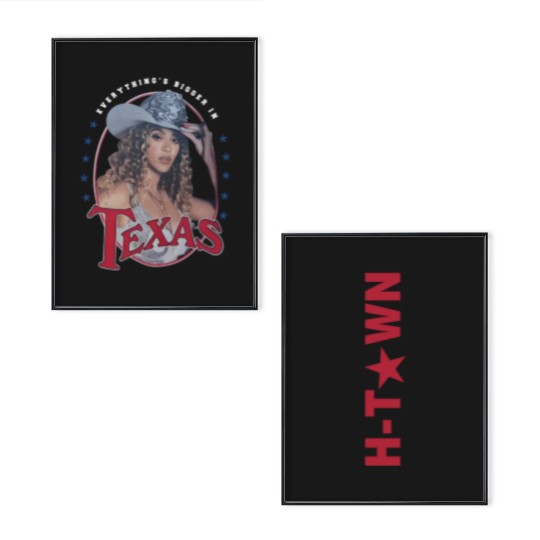 Discover Beyonce Cowboy Carter 2025 Houston, TX  reprint Poster Set