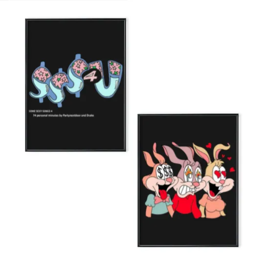 Discover Rapper PARTYNEXTDOOR & Drake Some Sexy Songs 4 U SSS4U Album Graphic Poster Set