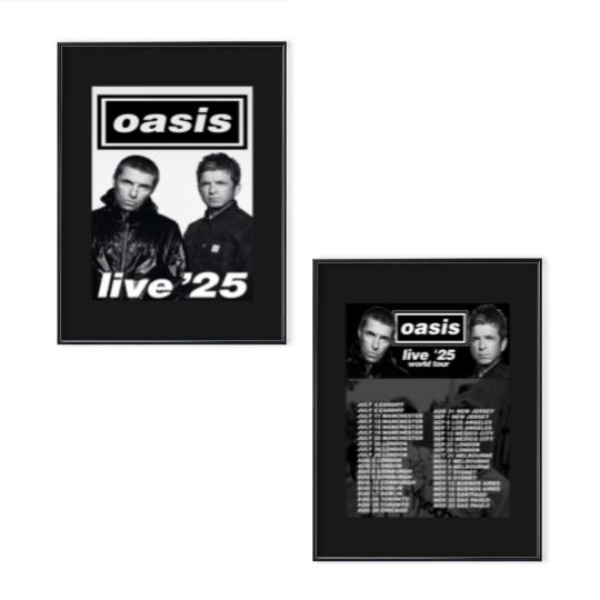 Discover Oasis - World Tour 2025 Two Sided Poster Set