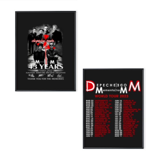 Discover Depeche Mode 43 Years 1980 - 2023 Poster Set