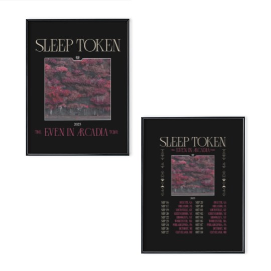 Discover SleEp TokEnn EvEn In Arcadia Tour 2025 Poster Set, Rock Music Poster Set Gifts For Fans