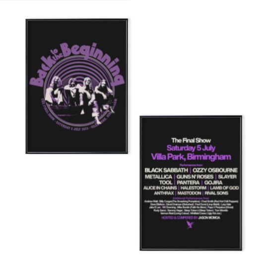Discover Black Sabbath And Ozzy Osbourne Back To The Beginning Event With Lineup Poster Set