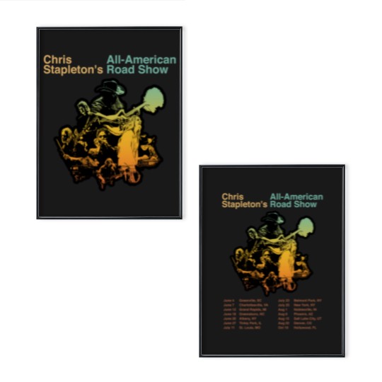 Discover Chris Stapleton 2025 Tour Poster Set