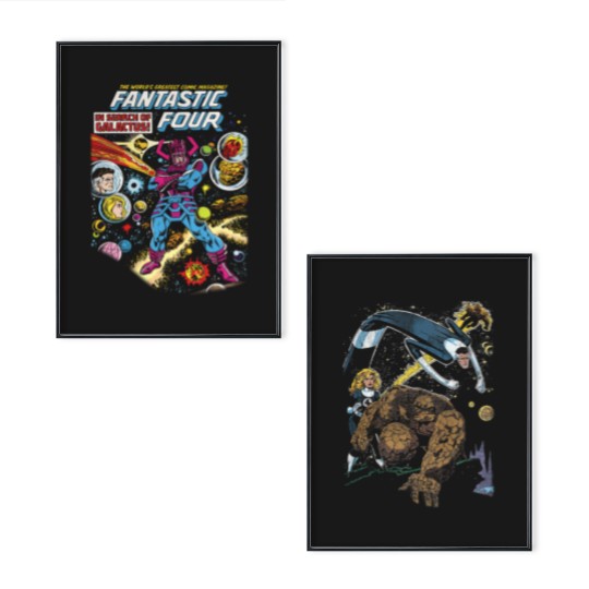 Discover Oversized Fantastic Four Poster Set Vintage Fantastic Four First Steps Poster Set