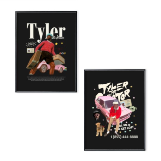 Discover Vintage Tyler the Creator Poster Set, The Creator Rapper Hip Hop Poster Set Poster Set