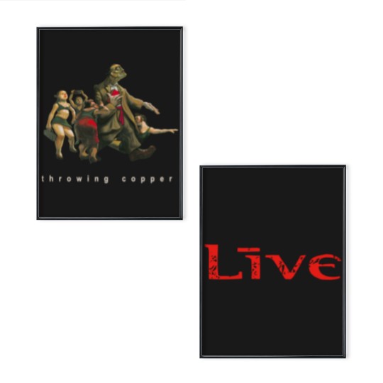 Discover Vintage Live 1994 Throwing Copper Black Concert Poster Set