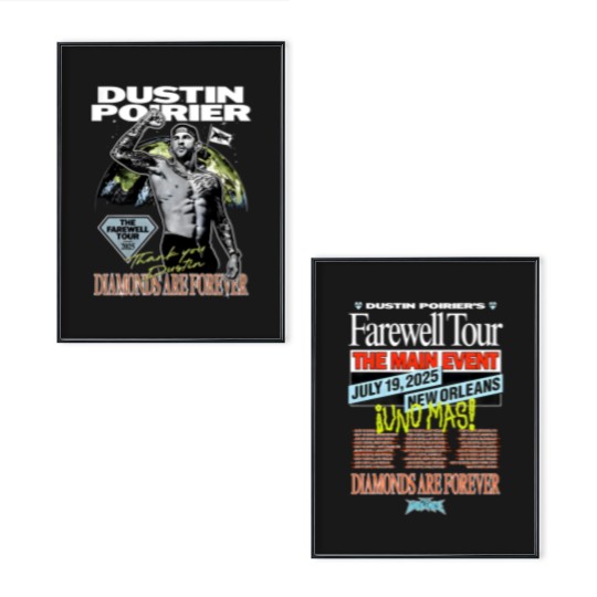Discover Dustin Poirier The Farewell Tour 2025 Poster Set