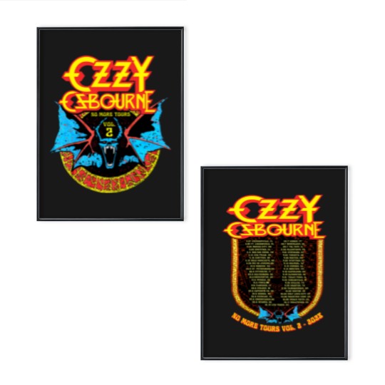 Discover Ozzy Osbourne No More Tours Vol 2 Tour Poster Set