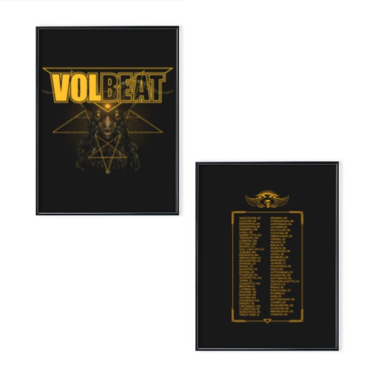 Discover Volbeat Greatest Of All Tours Worldwide 2025 Fan Poster Set